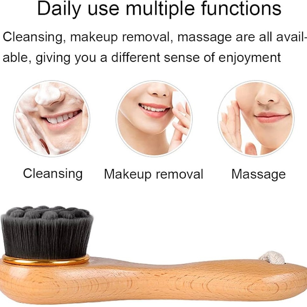 Dry brush, facial brush, and gua sha massage tool - Picture 6 of 8